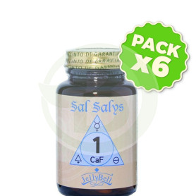 Pack 6x Sal Salys 1 CAF 90 Comprimidos Jellybell
