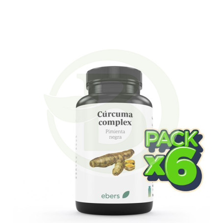 Pack 6x Cúrcuma Complex 60 Cáps Ebers
