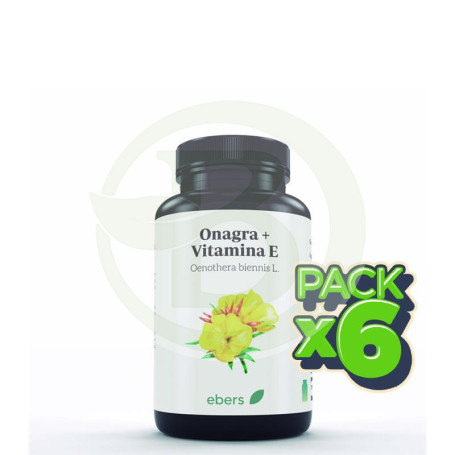 Pack 6x Onagra+Vit. e 515 Mg 100 Perlas Ebers
