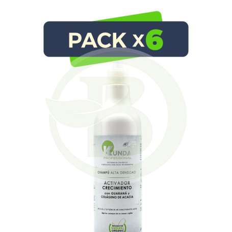 Pack 6x Champu Activador Guarana 500 Ml Natural System Woman