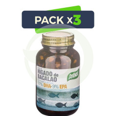 Pack 3x Huile de Foie de Morue 120 Perles Santiveri
