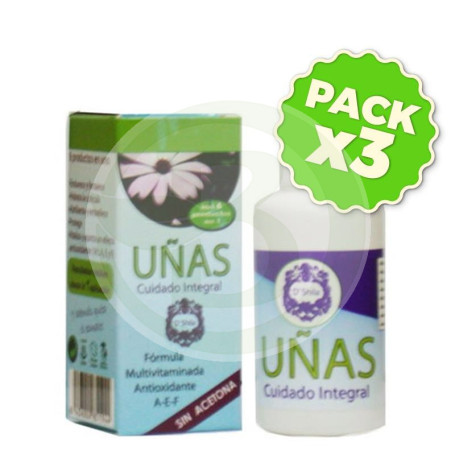 Pack 3x Tratamiento Integral Uñas 60 Ml. Shila