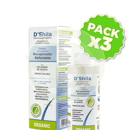 Pack 3x Champú Recuperador Reforzante 125Ml. Shila