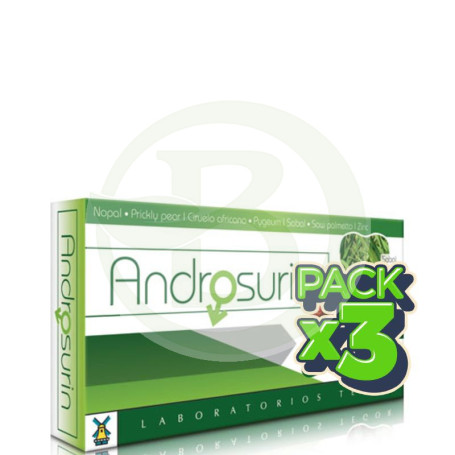 Pack 3x Androsurin 40 Cápsulas Tegor