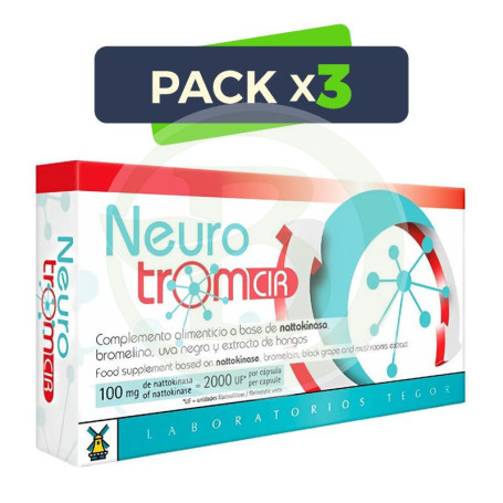 Pack 3x Neurotrom Cir 28 Cápsulas Tegor