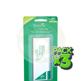 Pack 3x Stevia Midy Edulcorante 400 Comprimidos ESI - Trepat Diet