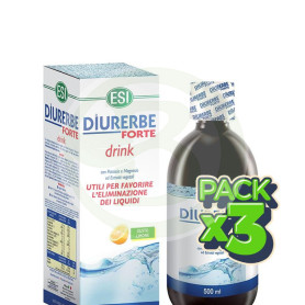 Pack 3x Diurerbe Forte Fluido Limón 500Ml. ESI - Trepat Diet