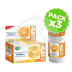 Pack 3x Vitamine C Pure Retard 1000Mg. ESI