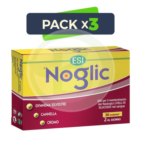 Pack 3x Noglic 30 Tabletas ESI - Trepat Diet