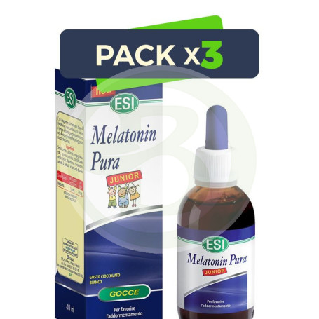 Pack 3x Melatonina Pura Junior 1Mg. 40Ml. ESI