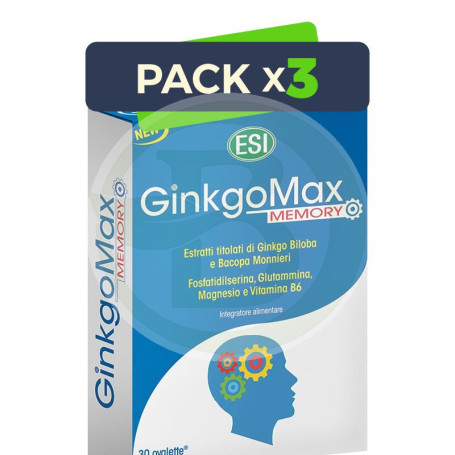 Pack 3x Ginkgomax Memory 30 Tabletas Esi