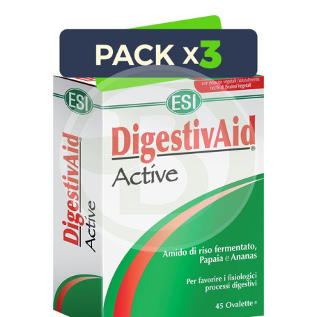 Pack 3x Digestivaid Active 15 Tabletas Esi