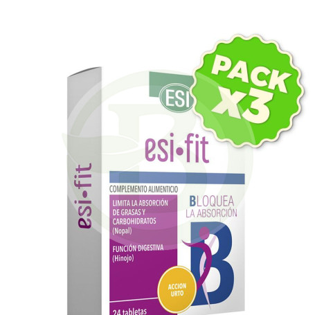 Pack 3x Fit Bloquea Urto 24 Tabletas Esi