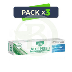 Pack 3x Dentifrice Aloefresh Gel Sensible 100Ml Esi