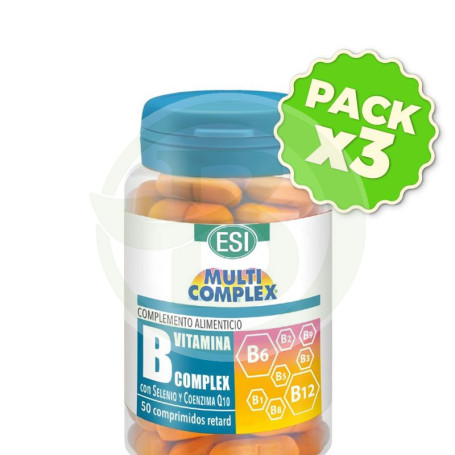 Pack 3x Multicomplex Vitamina B 50 Comprimidos Esi