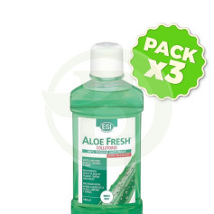 Pack 3x Aloe Fresh Bain de bouche Zero Menthe 500Ml. Esi
