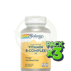 Pack 3x B Complex 75 100 Gélules Solaray