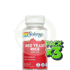 Pack 3x Red Yeast Rice 45 Gélules Solaray