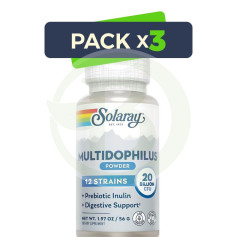 Pack 3x Multidophilus 12 Souches 50 Gélules Solaray
