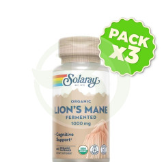 Pack 3x Crinière de Lion 1000Mg 60 Gélules Solaray