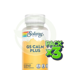 Pack 3x Gs Calm Plus 30 Gélules Solaray