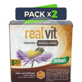 Pack 2x Realvit Vitaminada 20 Viales Santiveri