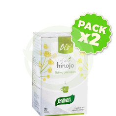 Pack 2x Sanaflor Fenouil Bio 20 Sachets-filtres Santiveri