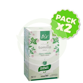 Pack 2x Sanaflor Tomillo Bio 20 Filtros Santiveri