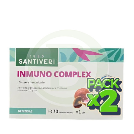 Pack 2x Inmuno Complex 30 Comprimidos Santiveri