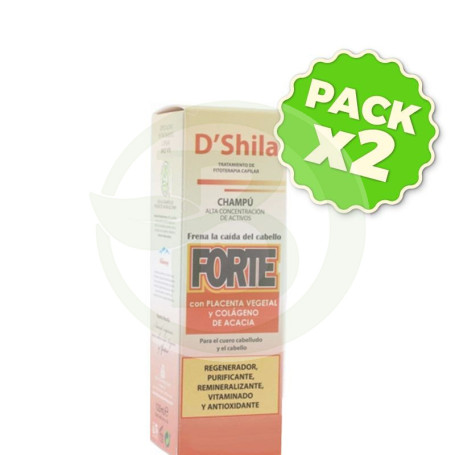 Pack 2x Champú Alta Densidad Forte 125Ml. Shila