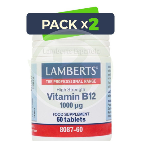 Pack 2x VITAMINA B12 1000Mg. LAMBERTS