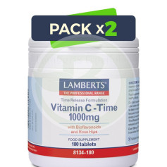 Pack 2x VITAMINE C 1000Mg. 180 LS COMPRIMÉS LAMBERTS