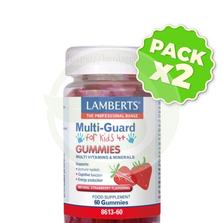 Pack 2x Multi-Guard para Niños 60 Gominolas Lamberts