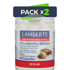 Pack 2x Ashwagandha Advance 60 Gélules Lamberts