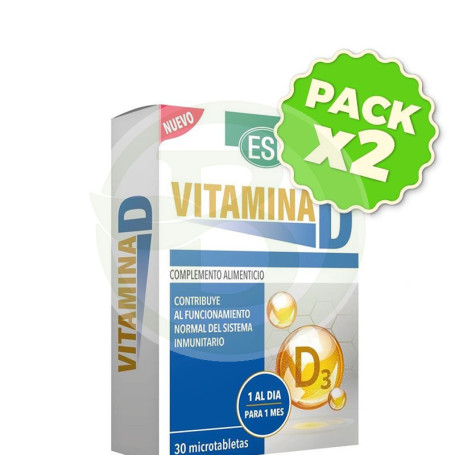 Pack 2x Vitamina D 30 Tabletas Esi