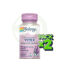 Pack 2x Vitex (Gattilier) 60 Gélules Solaray