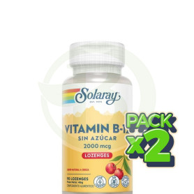 Pack 2x Vitamina B12 2.000Mcg. 90 Comprimidos Solaray