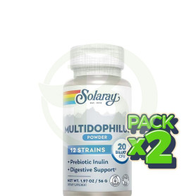 Pack 2x Multidophilus 12 Cepas 50 Cápsulas Solaray