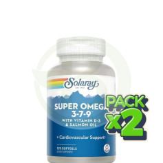 Pack 2x Super Omega 3-7-9 120 Perles Solaray