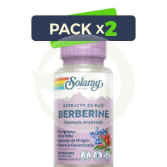 Pack 2x Berberine 60 Gélules Solaray