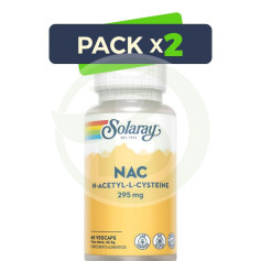 Pack 2x Nac 295Mg. 60 Gélules Solaray
