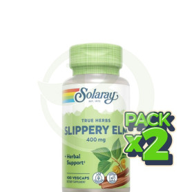 Pack 2x Slippery Elm Bark 100 Cápsulas Solaray