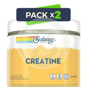 Pack 2x Creatina en Polvo sin Sabor 225G Solaray