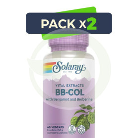 Pack 2x Bb-Col (Bergamota y Berberina) 60 Cápsulas Solaray