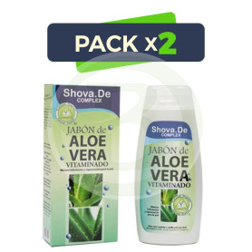 Pack 2x Jabón de Aloe Vera 250Ml. Shova De