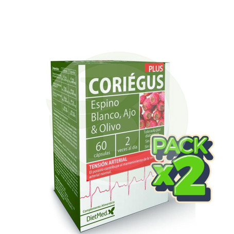 Pack 2x Coriegus Plus 60 Cápsulas Dietmed