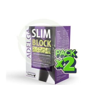 Pack 2x Adelgaslim Block 60 Cápsulas Dietmed