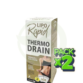 Pack 2x Liporapid Thermo Drain Solución Oral 600 Ml Dietmed