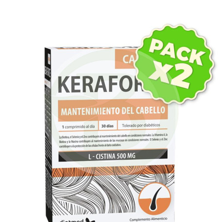 Pack 2x Keraforce Capilar 30 Comprimidos Dietmed