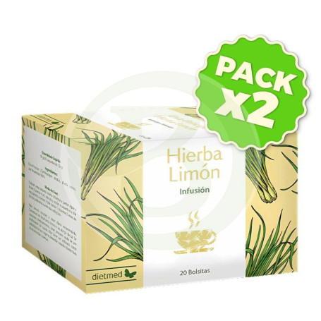 Pack 2x Infusión Hierba De Limón 20 Bolsitas Dietmed